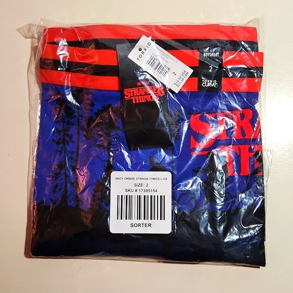 ❤️NWT VINTAGE TORRID PANTY - STRANGER THINGS BOYSHORT DEMOGORGON - HALLOWEEN - Picture 3 of 10